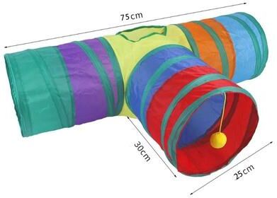 Uplift Picks Collapsible Cat Tunnel Play Tube Interactive Indoor Outdoor Pet Toy e