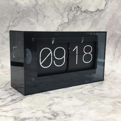 Uplift Picks Colorful Automatic Flip Desk Clock For Maximalist Home Decor black