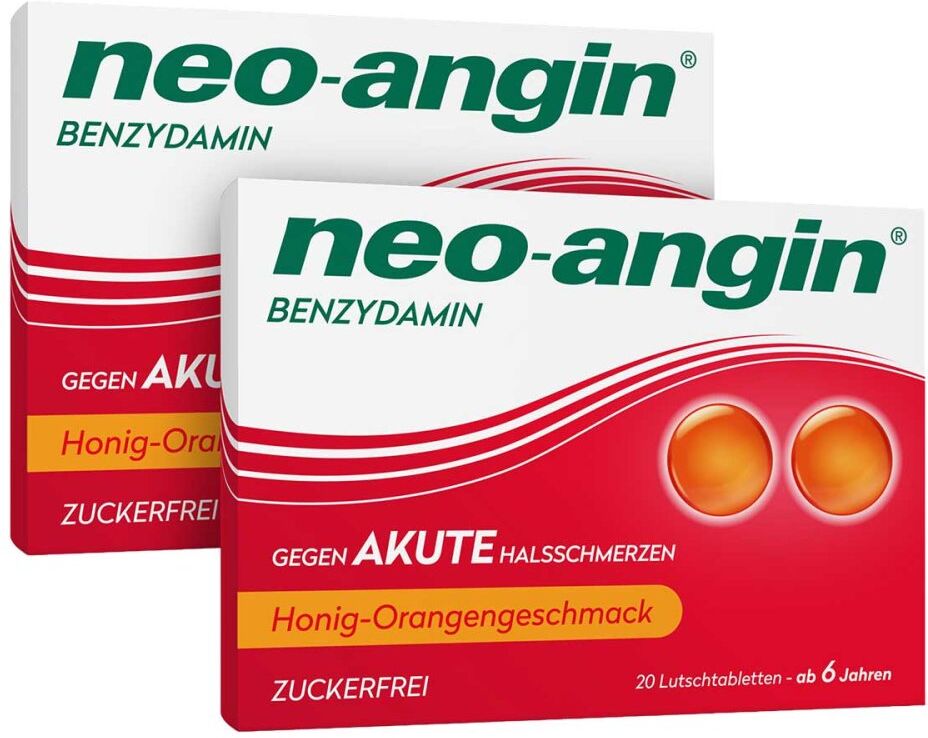 Neo-Angin Neo Angin Benzydamin gegen akute Halsschmerzen Honig-Orange