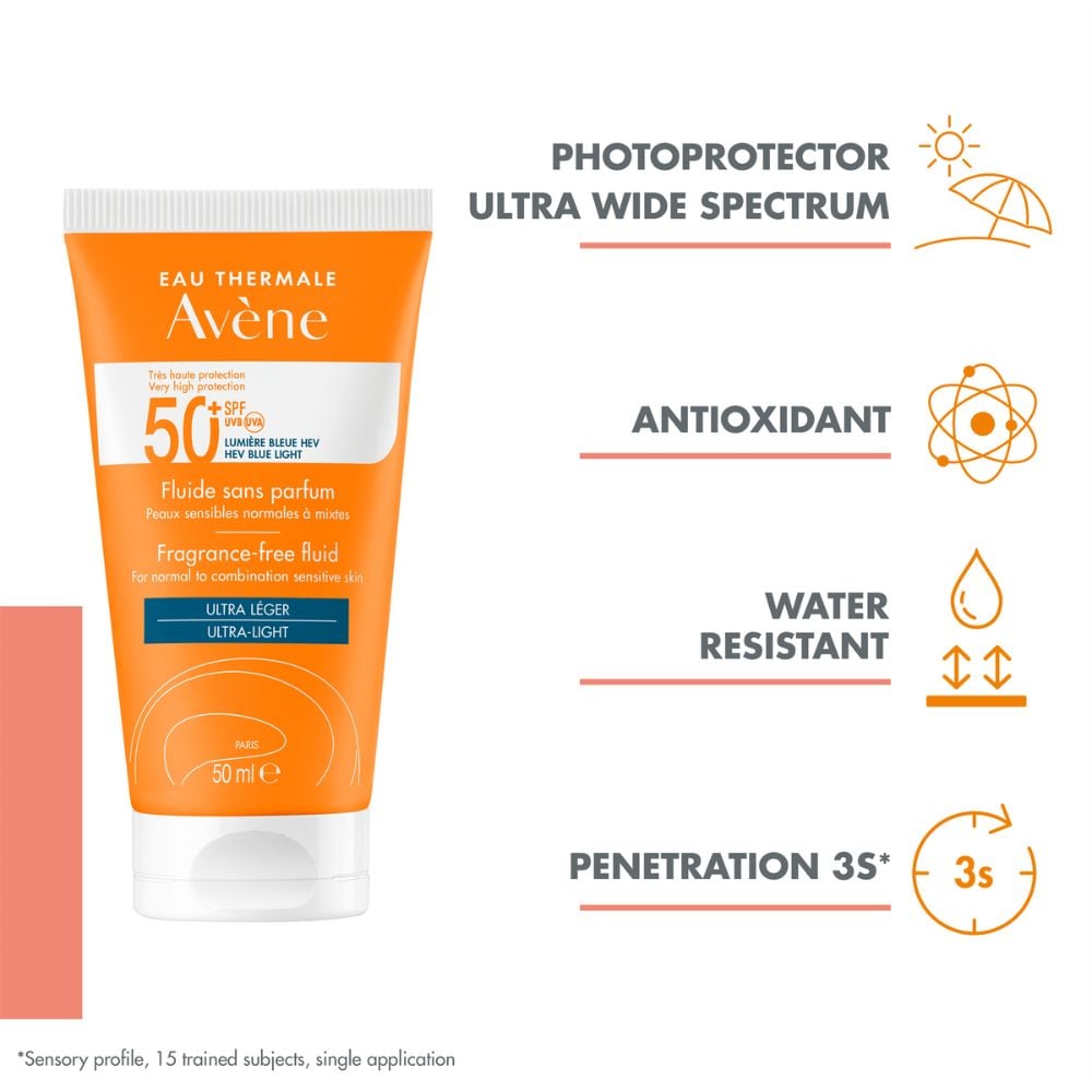 Avène Very High Protection Fluid Fragrance-Free SPF50 + 50mL SPF50+