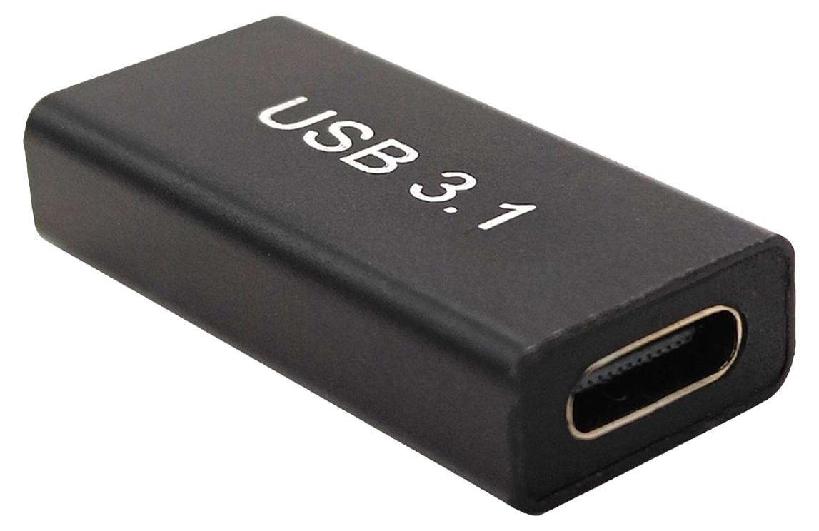 Orbit Electronic USB Koppelstuk USB-A naar USB-C USB 3.1 5GBps Zwart