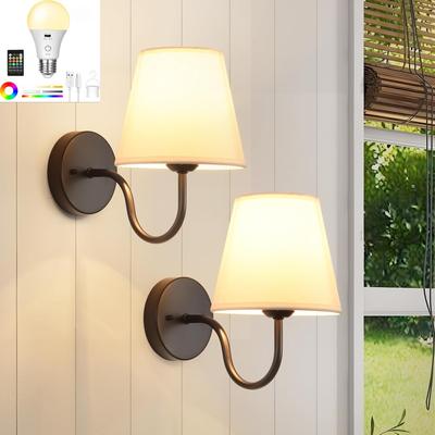 Friendly Fresh Finds Wireless Wall Sconces Set Of Rechargeable LED Wall Lamps With Remote a