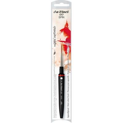 da Vinci Pinsel GO SPIN Reise-Aquarellpinsel, mittellang und spitz gebunden, Größe 4