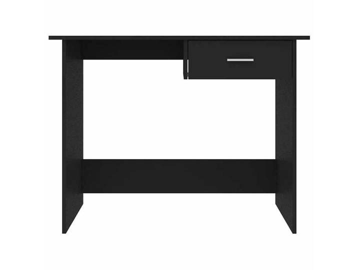Bureau Informatique - Meuble de Bureau pour Ordinateur - bois d'ingénierie - noir - bureau compact - 100x50x76 cm(14454)