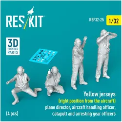 ResKit Yellow jerseys (Right position from the aircraft) plane director, aircraft handling officer, catapul