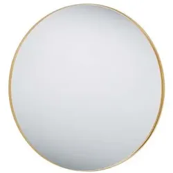 Wandspiegel Flurspiegel Dekospiegel gold rund Schlafzimmerspiegel B 80 cm
