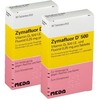 Zymafluor D 500 Tabletten Doppelpack 2x90 St