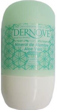 DERNOVE Desodorante Alumbre y Aloe Vera Roll On 75 ml
