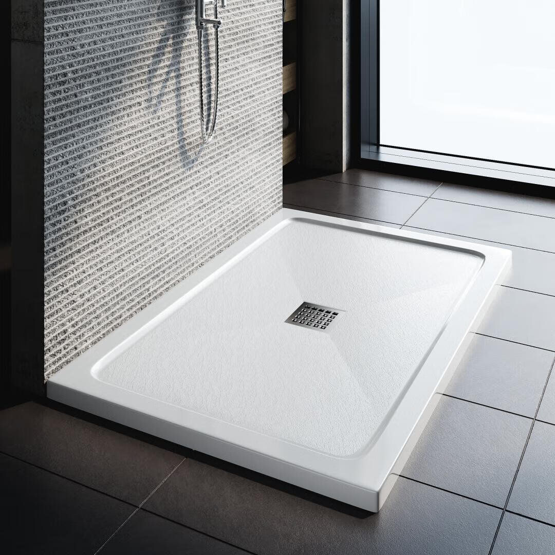 Brayden Studio Caleigha W D Shower Tray Gloss;White 4cm H x 120cm W x 90cm D