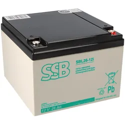 SSB Battery SBL26-12i AGM Bleiakku 12V 26Ah M5-Schraubanschluss