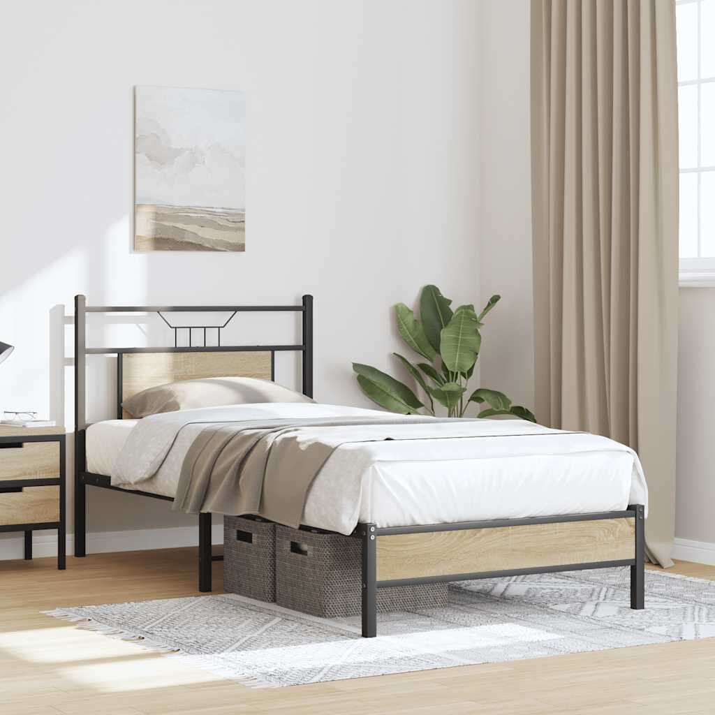 Borough Wharf Bed Frame Sonoma Oak European Single (90 x 200cm)
