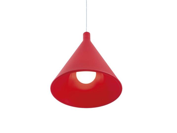 SLIDE lampe à suspension JUXT (Rouge - Polyéthylène)