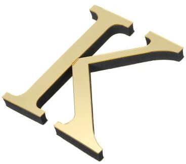 Uplift Picks Light Gold Acrylic Mirror Letters For Stylish Personalized Wall Decor Display k