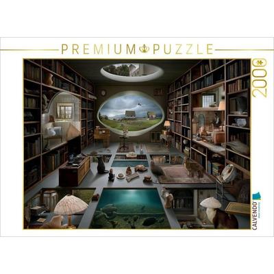 CALVENDO Puzzle Bibliothek der Welten | 2000 Teile Lege-Größe 90x67cm Foto-Puzzle für glückliche Stunden