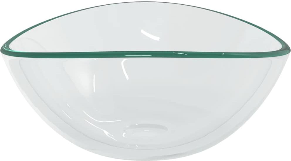 vidaXL Lavabo Verre trempé 54,5x35x15,5 cm Transparent