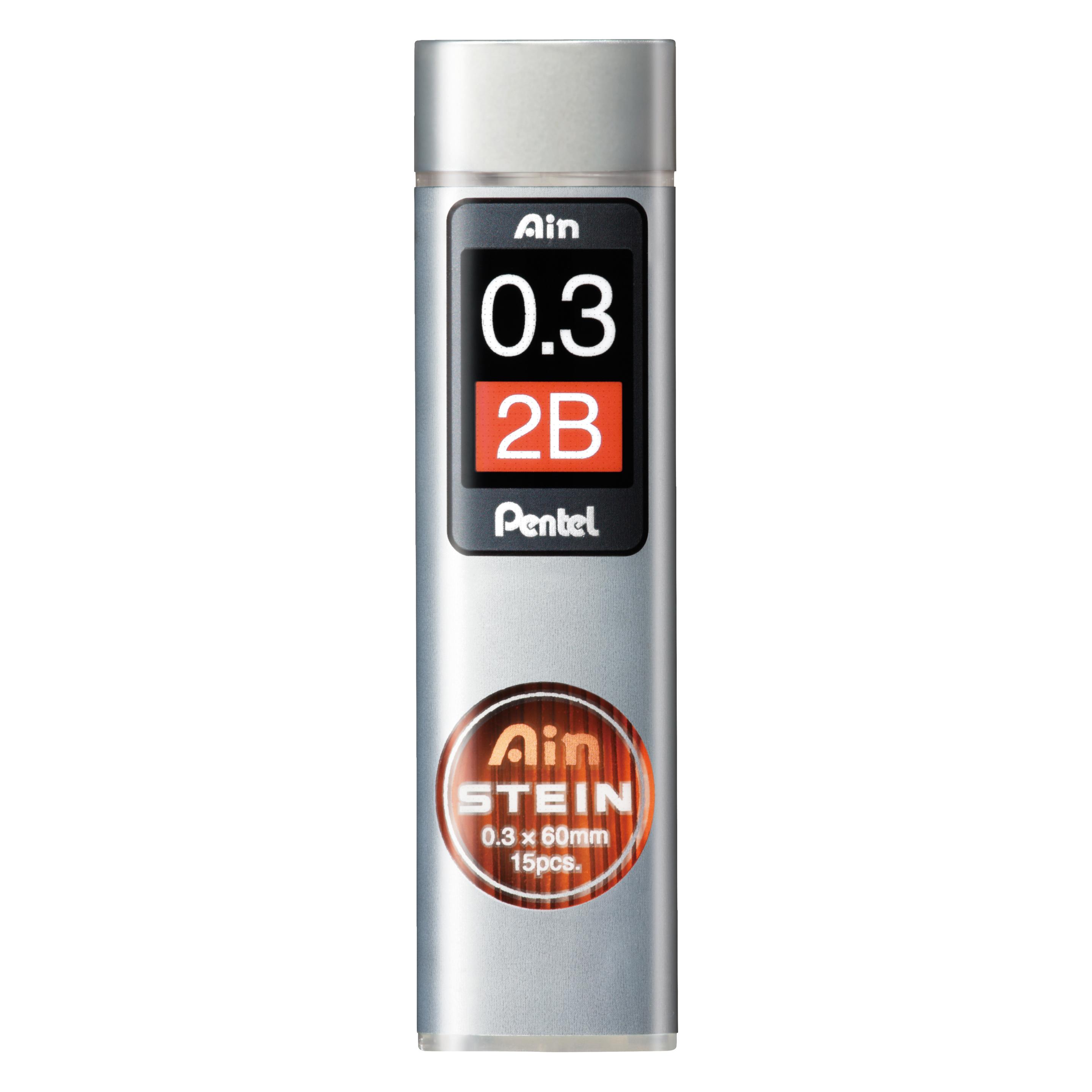 Pentel Bleistiftminen AinStein (15 Stk., 0.30 mm, 2B) (C273-2B)