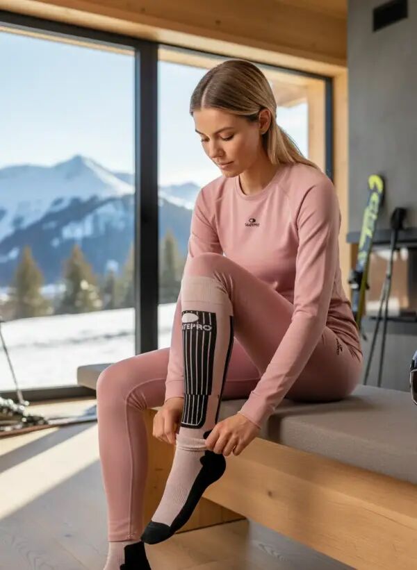 Skisocken SkatePro Merino (Pink - 40-42)
