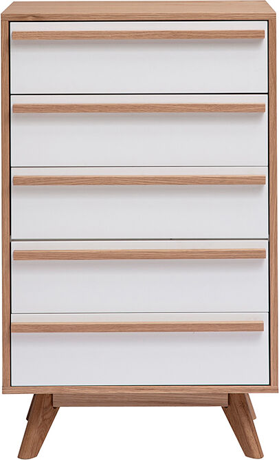 Miliboo Commode chiffonnier - semainier scandinave 5 tiroirs L60 cm HELIA