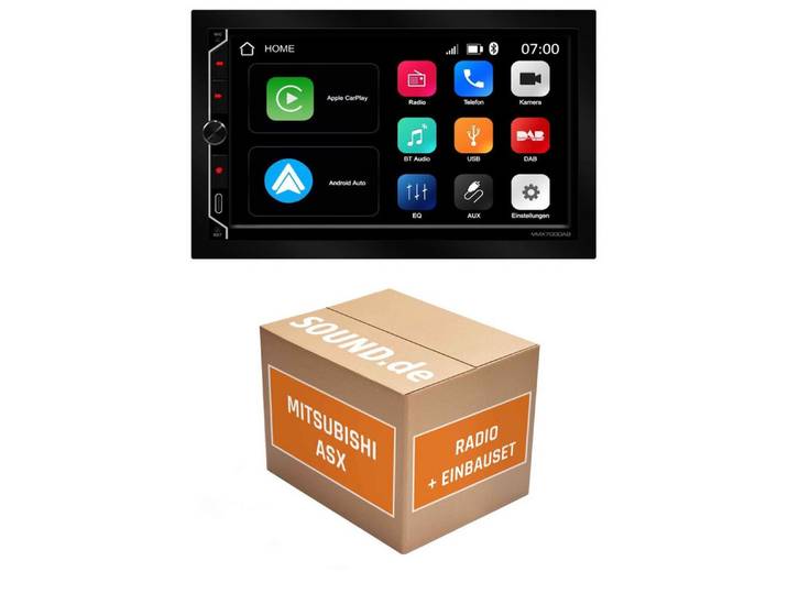 JUST SOUND best choice for caraudio Autoradio Einbauset ESX VMX700DAB Mitsubishi ASX Autoradio (Freisprecheinrichtung)
