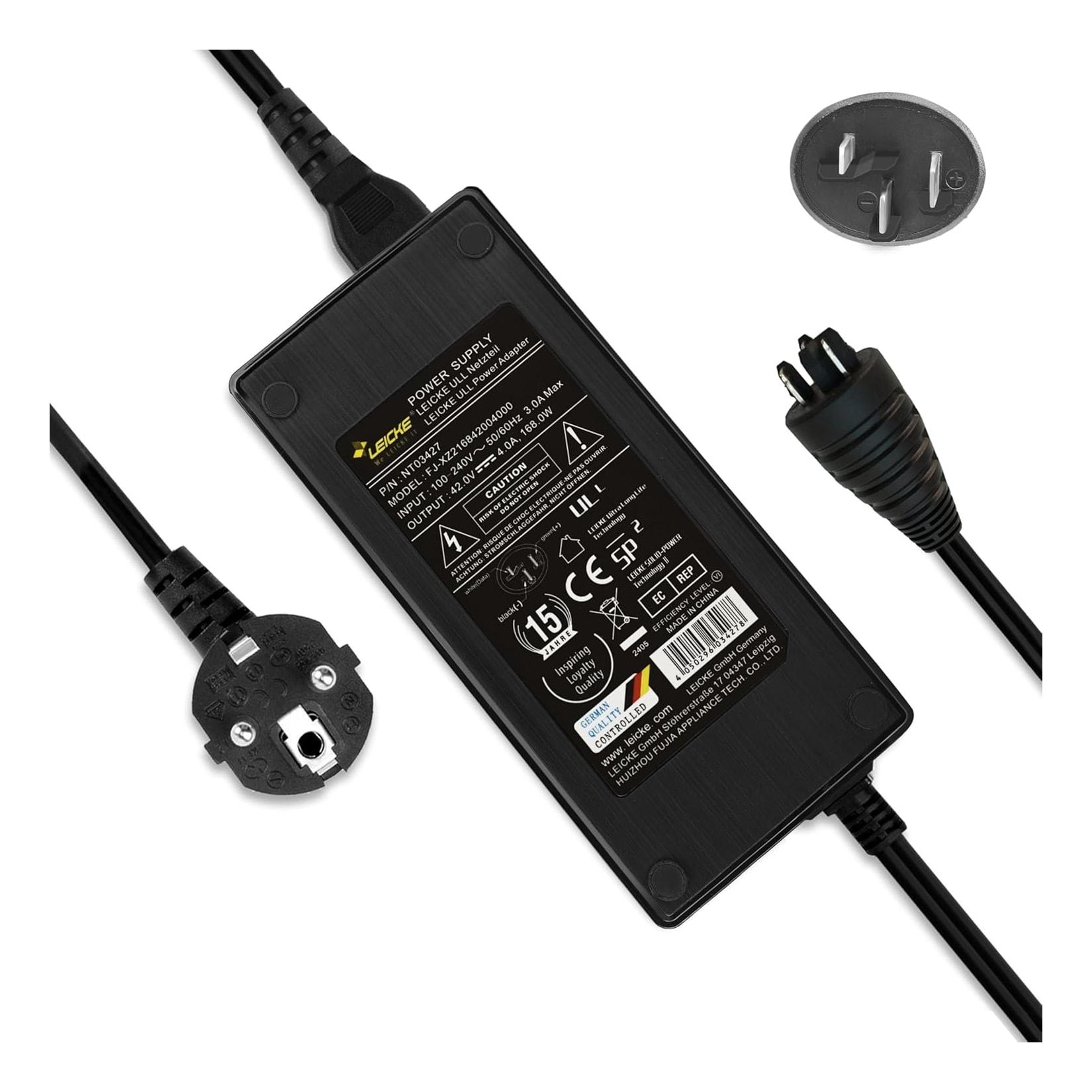 LEICKE Ladegerät für Bosch 36V/42V 2A/4A/6A Performance Active Line E-Bike 2A