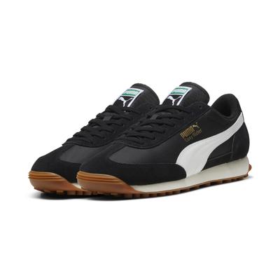 Sneaker PUMA "EASY RIDER VINTAGE", Damen, Gr. 44,5, schwarz-weiß (puma schwarz, puma weiß), Textil, mehrfarbig, Schuhe Sneaker, mit Wildleder-Overlays, mit ProFoam-Dämpfungstechnologie
