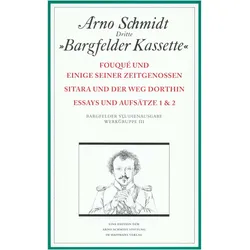 Bargfelder Ausgabe. Studienausgabe. Werkgruppe 3, Band 1-4, Belletristik von Arno Schmidt