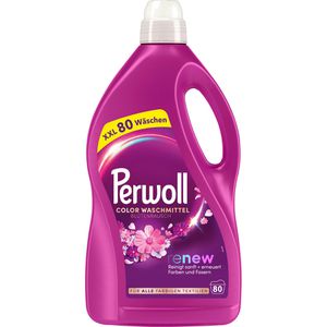 Perwoll Waschmittel Renew Color Blütenrausch, XXL, flüssig, 4 Liter, Waschladungen 80