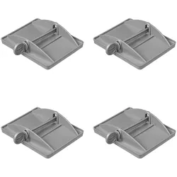 ProPlus 361534 4 Stück Stützplatten XL Unterlegplatten für Eckstützen auf weichem Boden