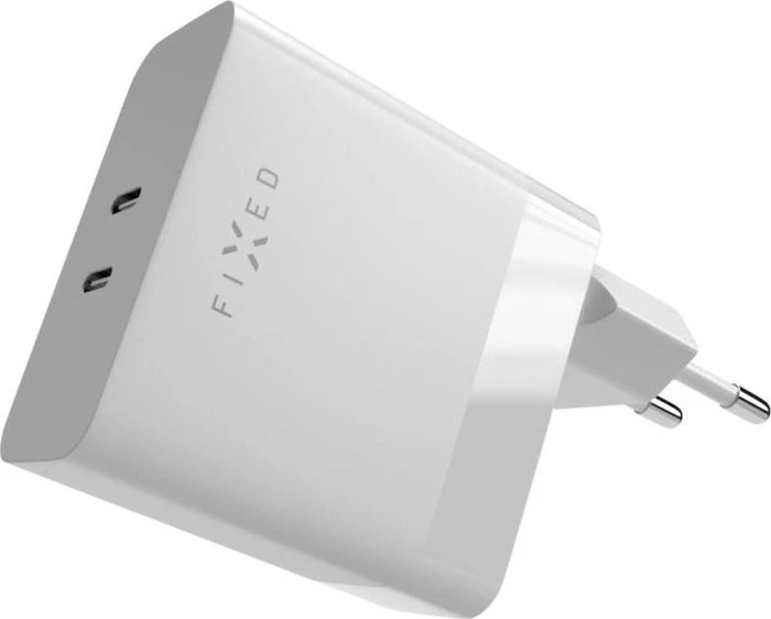 FIXED Travel mit 2xUSB-C Ausgang Unterstützung PD 65W weiß