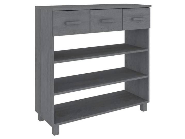 JILL'S - Console Meuble - charge 20 kg - Table console - VIDAXL - HAMAR Gris foncé 90x35x90cm - Bois massif de pin OCT22198768