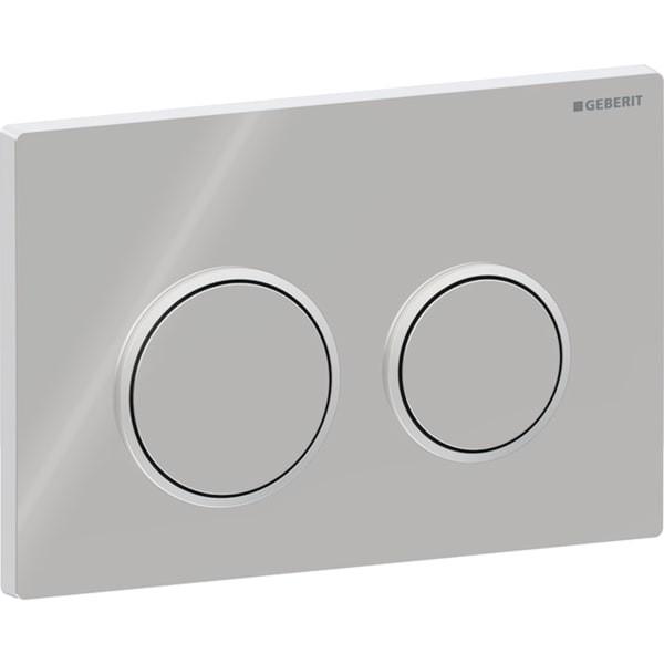 Geberit Kappa21 Betätigungsplatte für 2-Mengen-Spülung Platte=glanz / Ring=matt / Drücker=glanz 115240KH1
