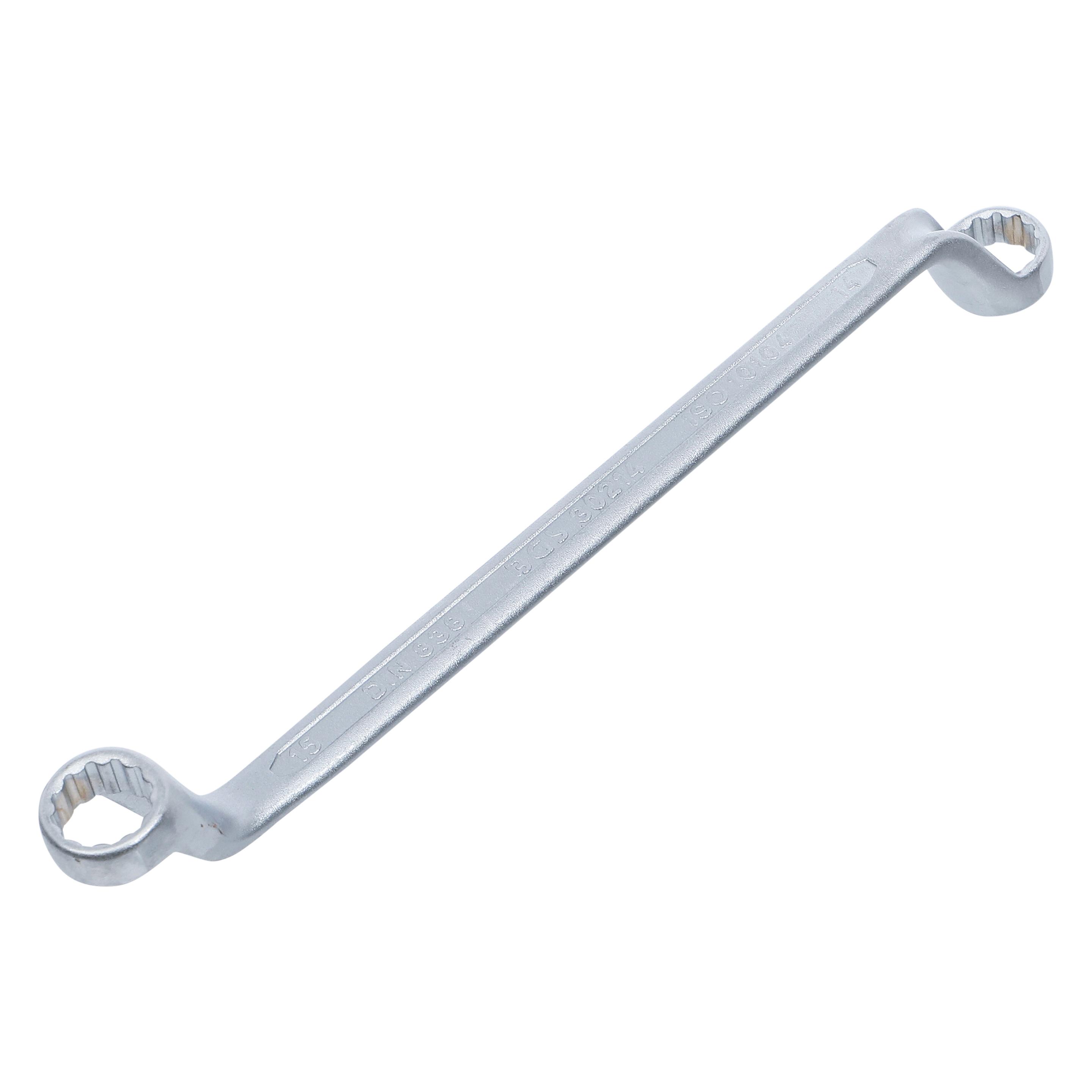 BGS Doppel-Ringschlüssel tief gekröpft SW 14 x 15 mm (14 mm, 15 mm) (30214)