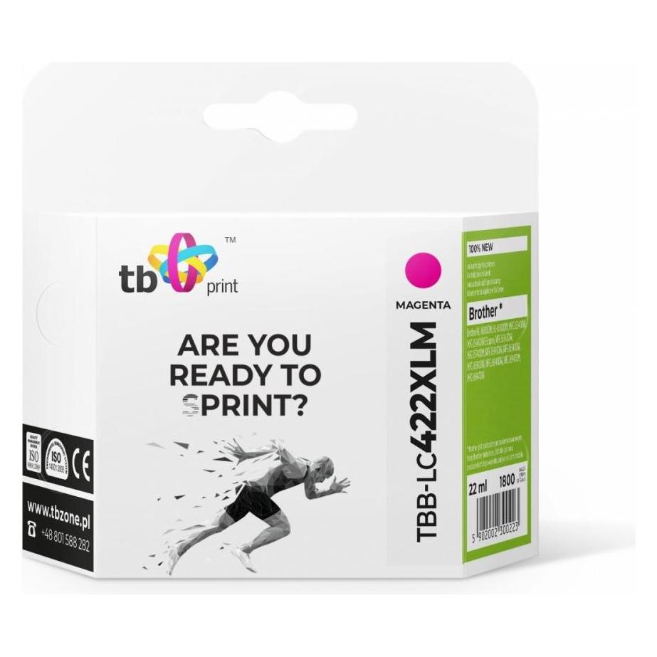 Print Tinte für Brother MFC-J5340DW TBB-LC422XLM Magenta (M) (TBB-LC422XLM)