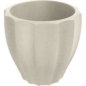 Ethick Übertopf Rona TR40, sand, Ø 40 x 36 cm, aus Kunststoff, für innen und außen