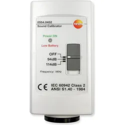 Testo, Schallpegelmessgerät, 0554 0452 Schallpegelkalibrato
