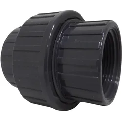 Profec, Rohrverbindungstechnik, Verschraubung PVC-U 1 1/2" Innengewinde 10bar Grau