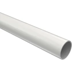 RUNDROHR 200 cm, 20 mm Ø Weiß
