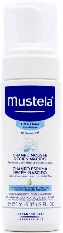 Mustela CHAMPÔ MOUSSE RECÉM-NASCIDO 150ml