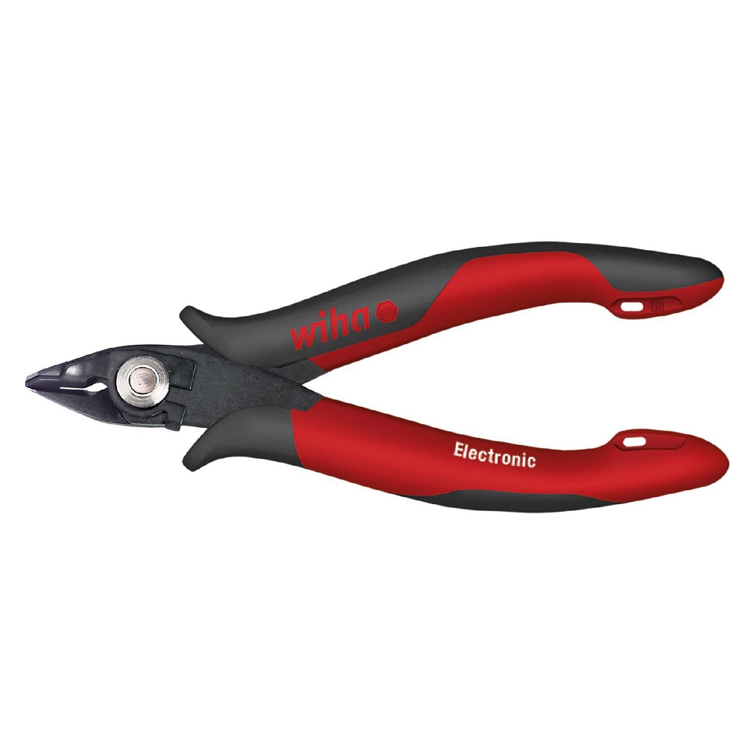 Wiha Seitenschneider Electronic breiter, spitzer Kopf und Drahthaltefeder ohne Wate (27395) 138 mm (138 mm) (WH27395)