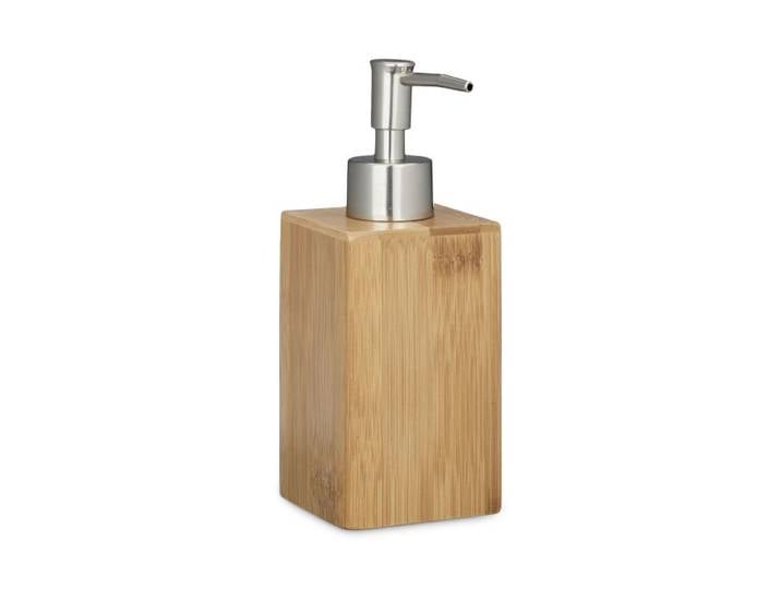 Relaxdays Distributeur de savon en bambou lot de 4