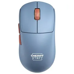 CHERRY xtrfy M68 Wireless, Blue (Kabellos), Maus, Schwarz, Braun, Blau