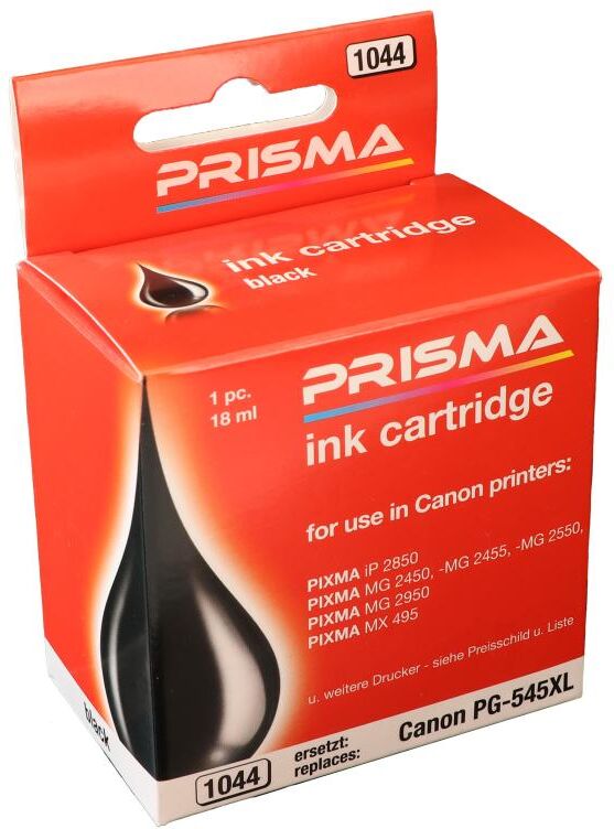 PRISMA 1044 Druckerpatrone für Canon Tintenstrahldrucker, schwarz, 18 ml