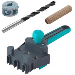 wolfcraft, Dübel, Projekt-Set „Dübelverbindungen herstellen“ (150 Stk.)