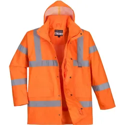 Warnschutz Regenjacke "RT60" Bahn - M - Orange