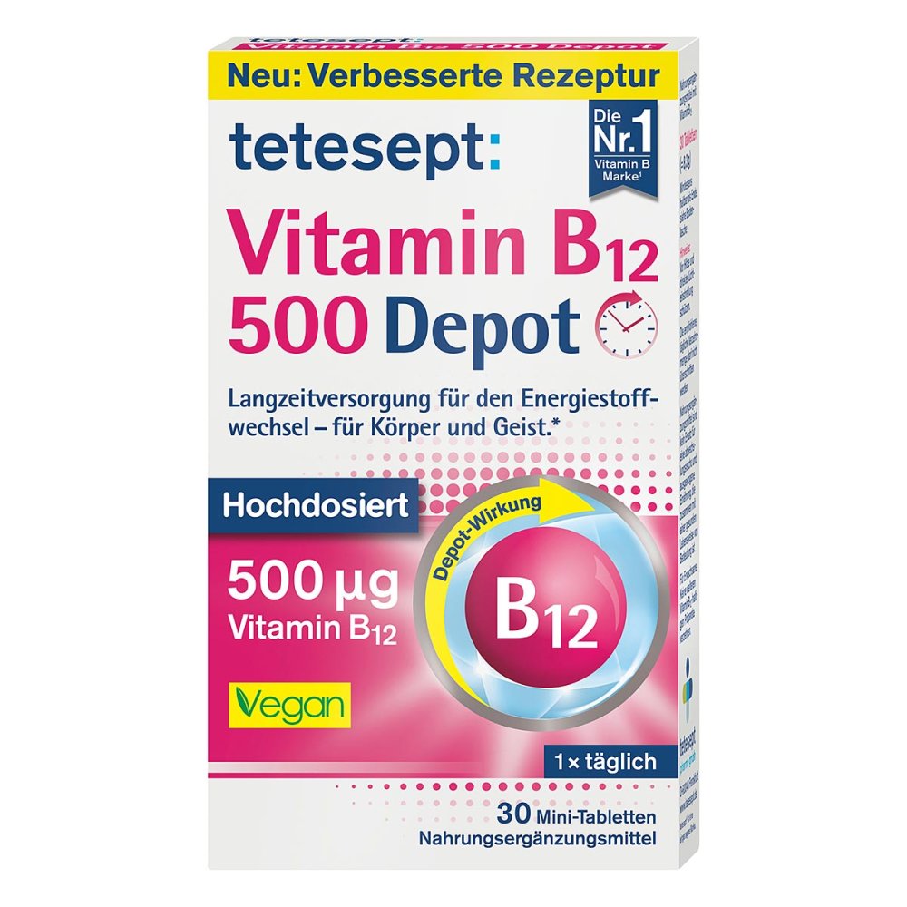 Merz Consumer Care GmbH Tetesept Vitamin B12 500 Depot Filmtabletten 18271113