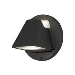 Hild Wandleuchte 2x5W LED schwarz, gefrostetes Glas, dimmbar
