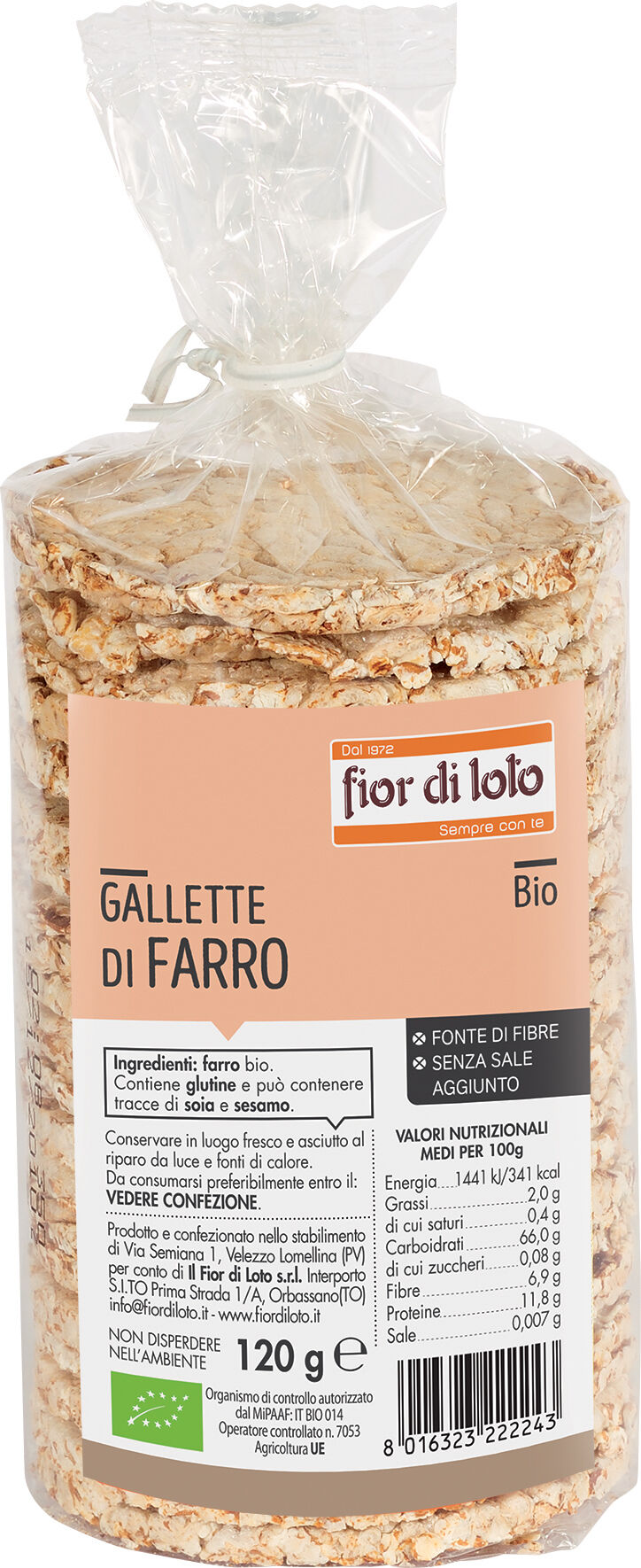 Biotobio Fdl Gallette Farro 120g