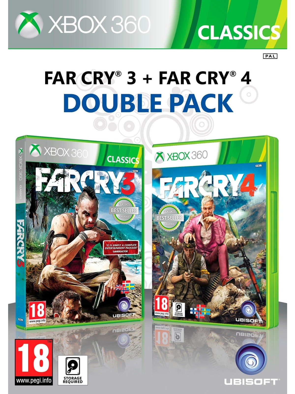 Far Cry 3 + Far Cry 4 (Double Pack) - Microsoft Xbox 360 - Samlung - PEGI 18