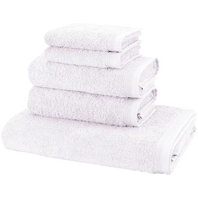Handtuch Set MÖVE "Basic", weiß, 5 Stk., Walkfrottier, Walkfrottier, Obermaterial: 100% Baumwolle, Handtücher, 5tlg.-Set: 2xGäste- 2xHand- und 1xBadetuch in Walkfrottier Qualität