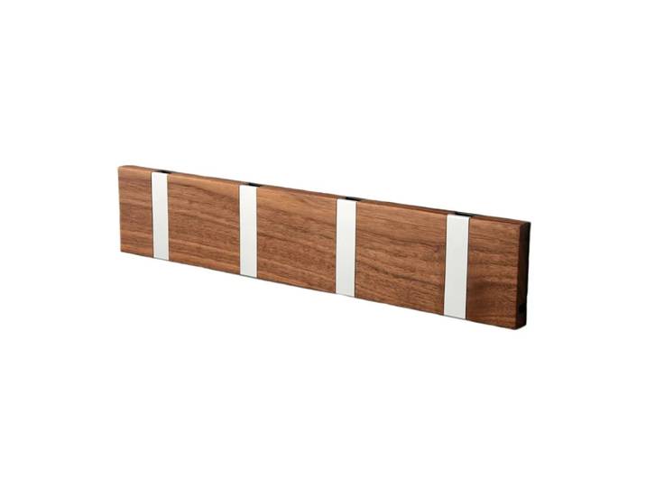 LoCa Loca Knax Garderobenleiste 40cm Walnuß geölt-grau